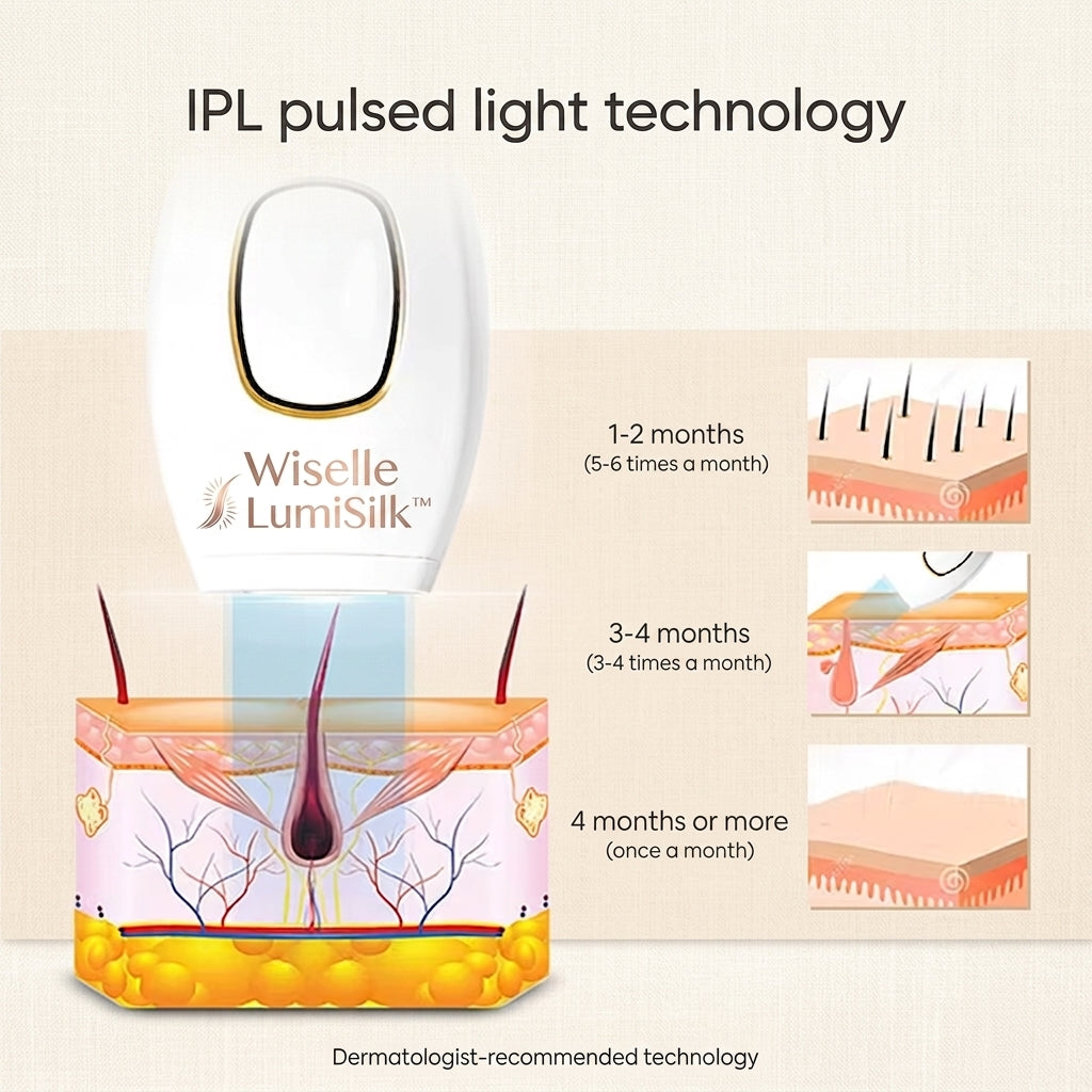 Wiselle LumiSilk™ – IPL Hair Reduction Device