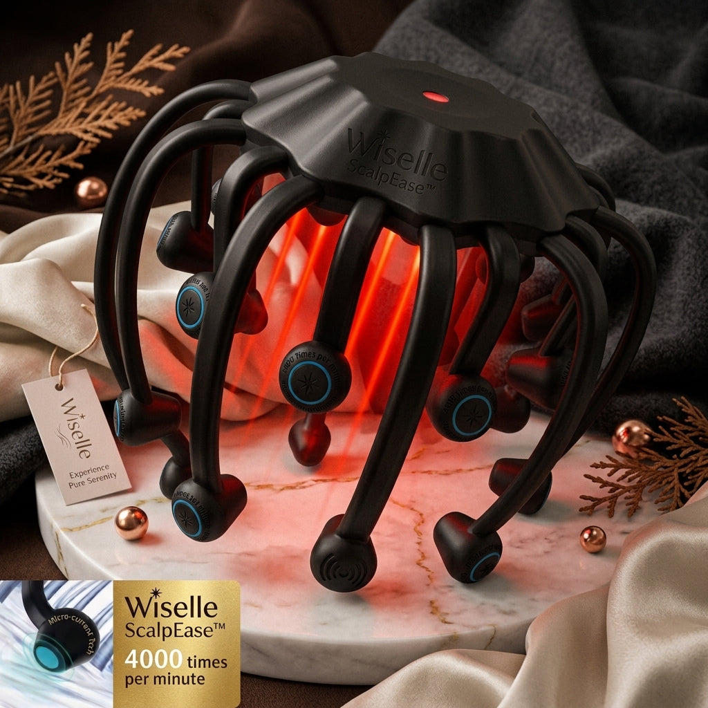 Wiselle ScalpEase™ – Electric Scalp Massager